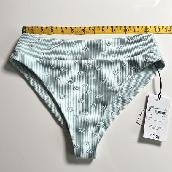 RVCA Women’s Floral High Rise Ribbed Bikini Bottom - Picture 7 of 10